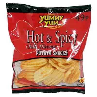 Yummy Yum Hot & Spicy Crisps