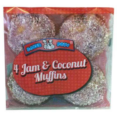 Baker Boys Jam & Coconut Muffins