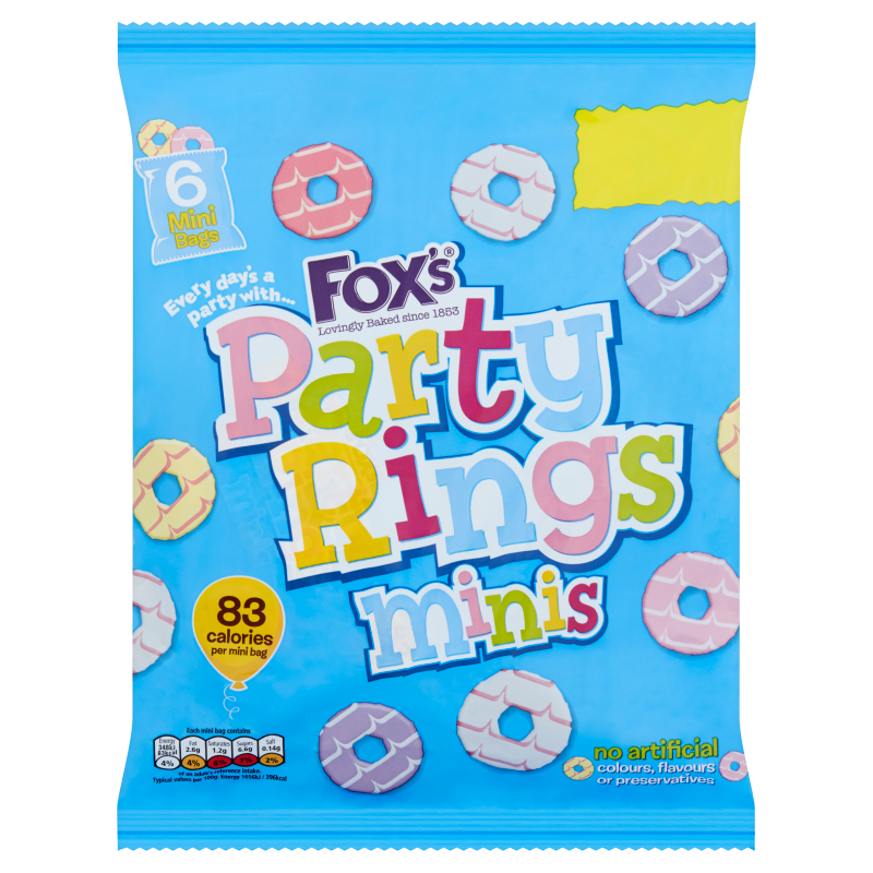 Fox's Party Rings Minis 6pk