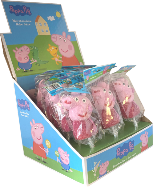 Rose Peppa Pig Marshmallow lollypops