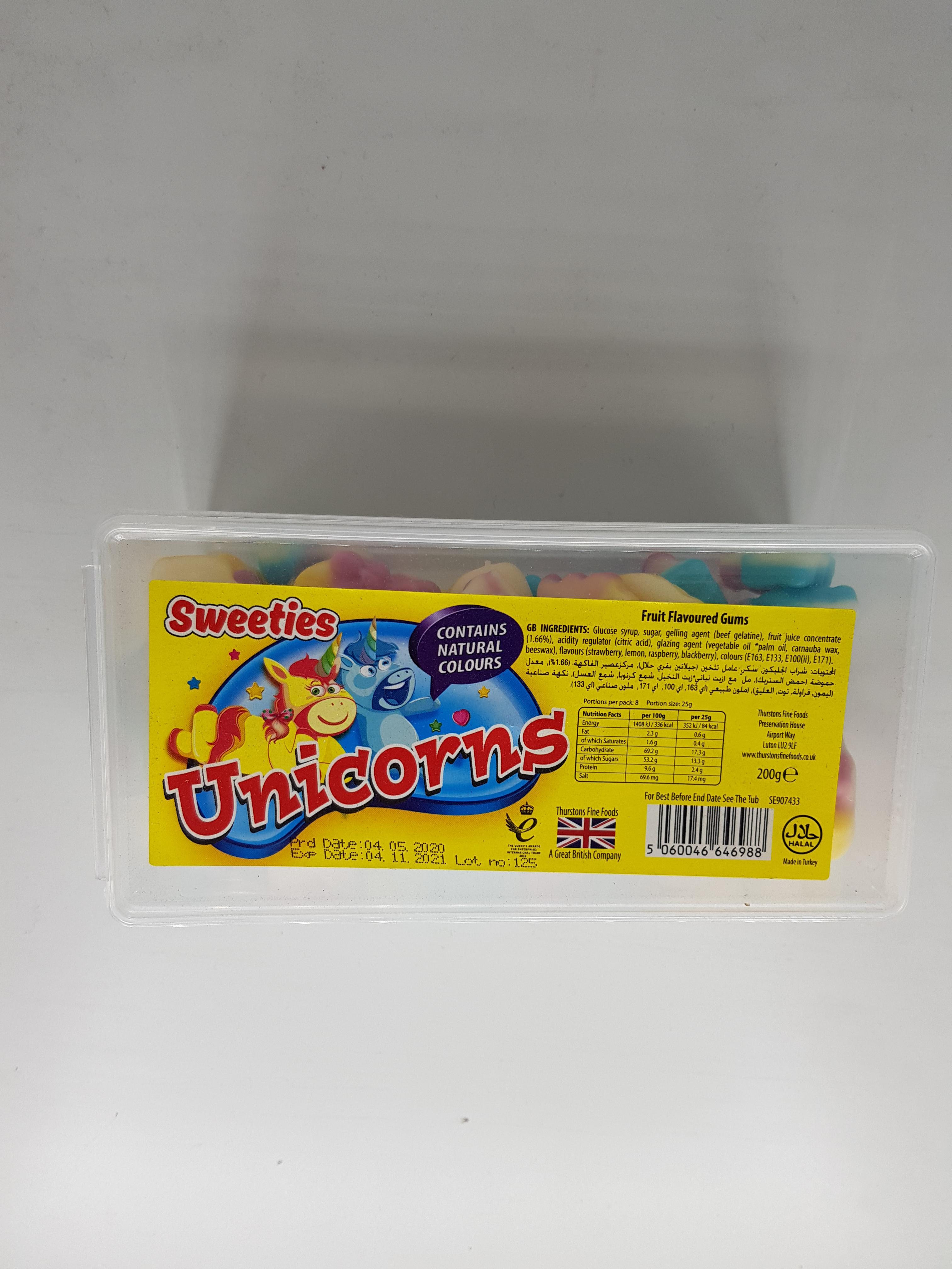 Sweeties Unicorns Tub x12