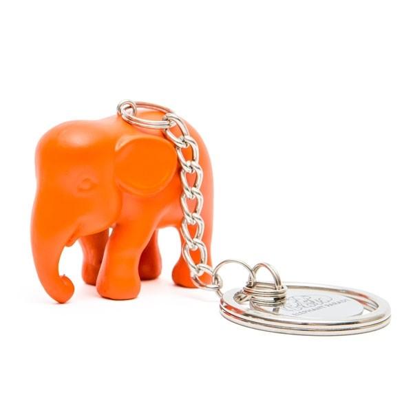 Elephant Parade Key Ring Orange ElElephant Paradehant in Silicone M1