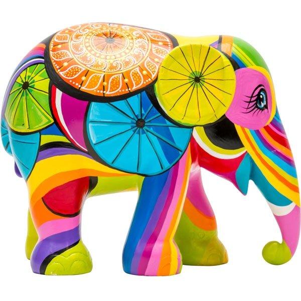 Image# Elephant Parade title Colours of Chiang Mai 10cm. Right side