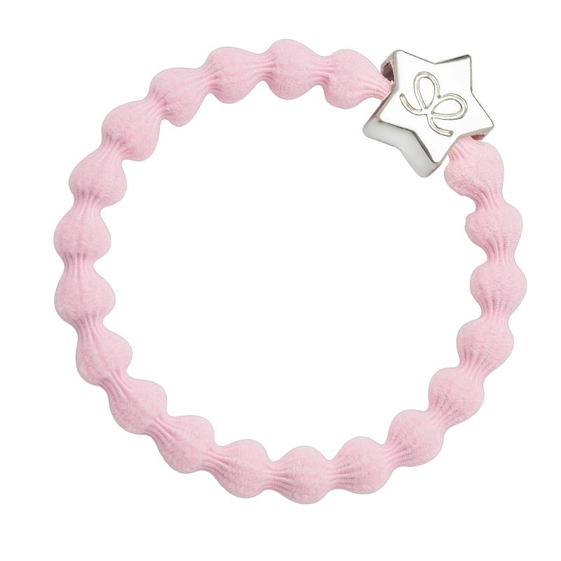 Image#1 Silver Star Soft Pink Scrunchie