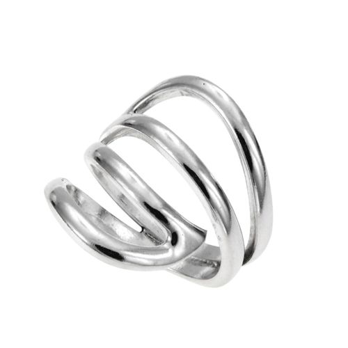 Image#1 21mm Wide, Open-Ended Pointed Loop Ring - Size ADJ (K - T )