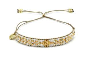 Image#1 Matira Gold Beaded Friendship Bracelet