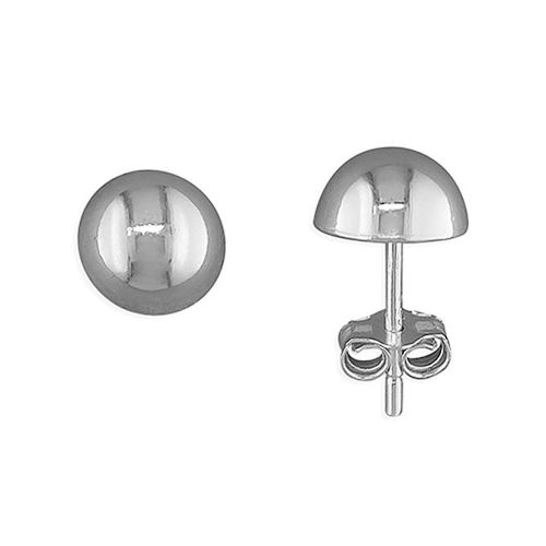 Image#1 6mm Dome Stud Earrings