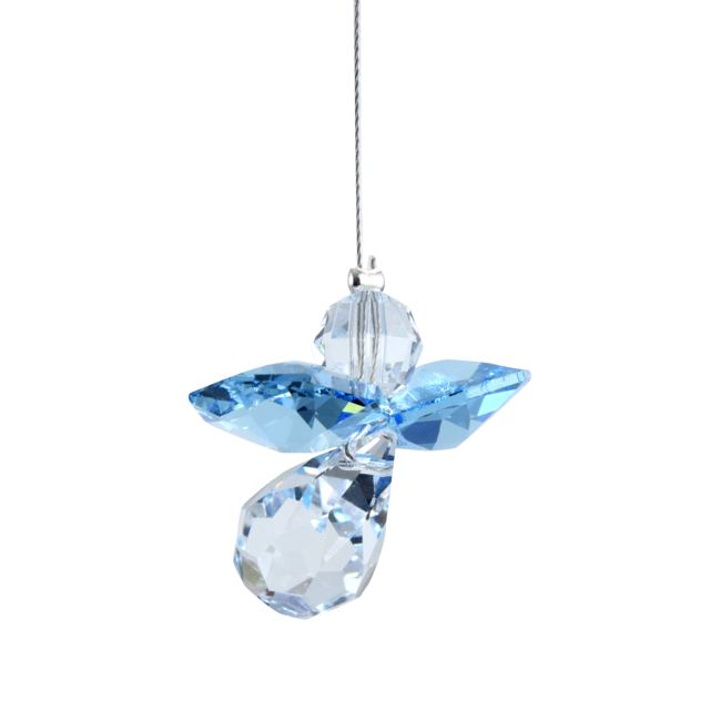 Image#1 Classic Crystal Guardian Angel - Aquamarine