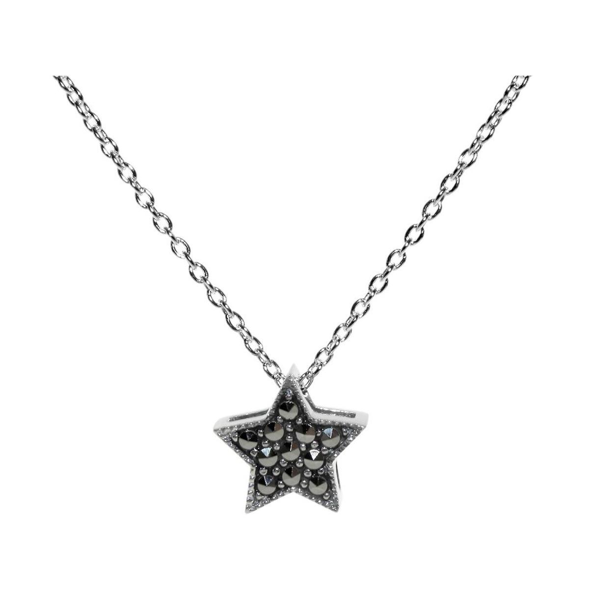 Silver & Marcasite Star Necklace