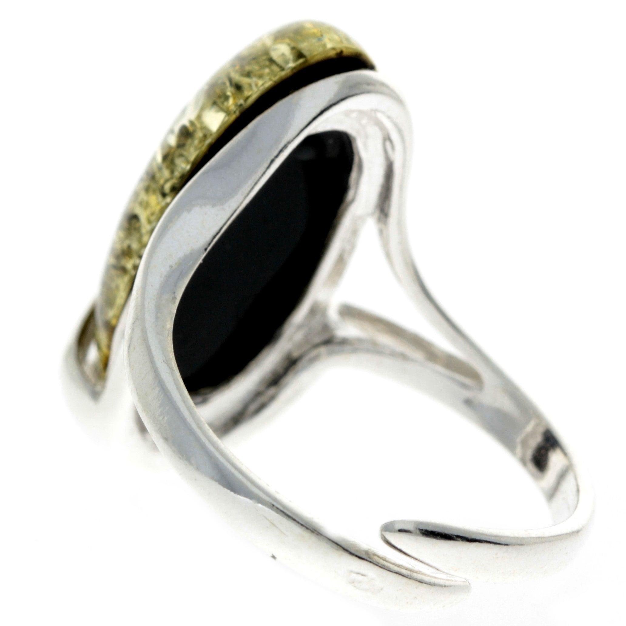 Image#2 Genuine Baltic Brown Amber Ring - Size ADJ