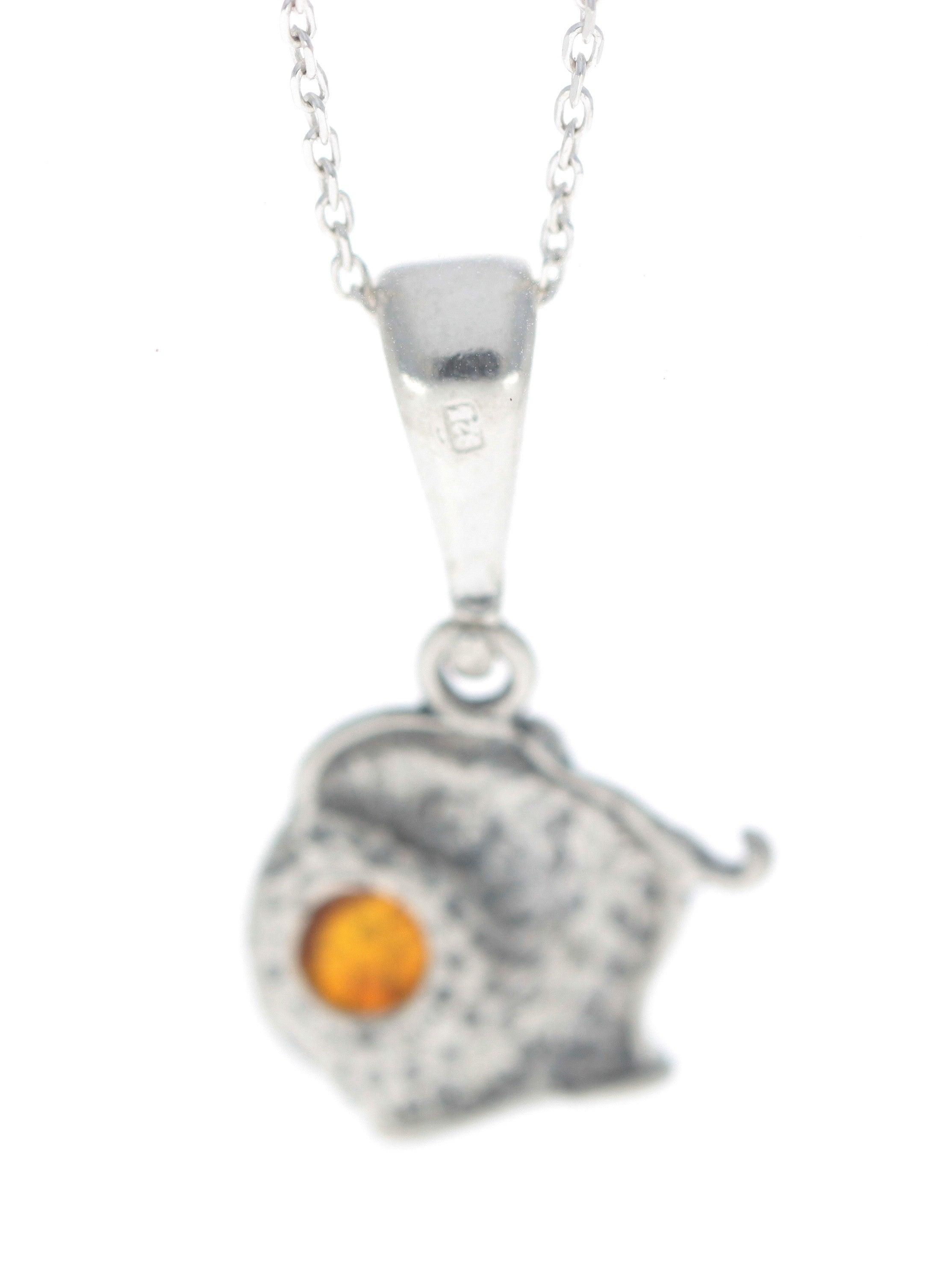 Image#3 Genuine Baltic Brown Amber Elephant Pendant