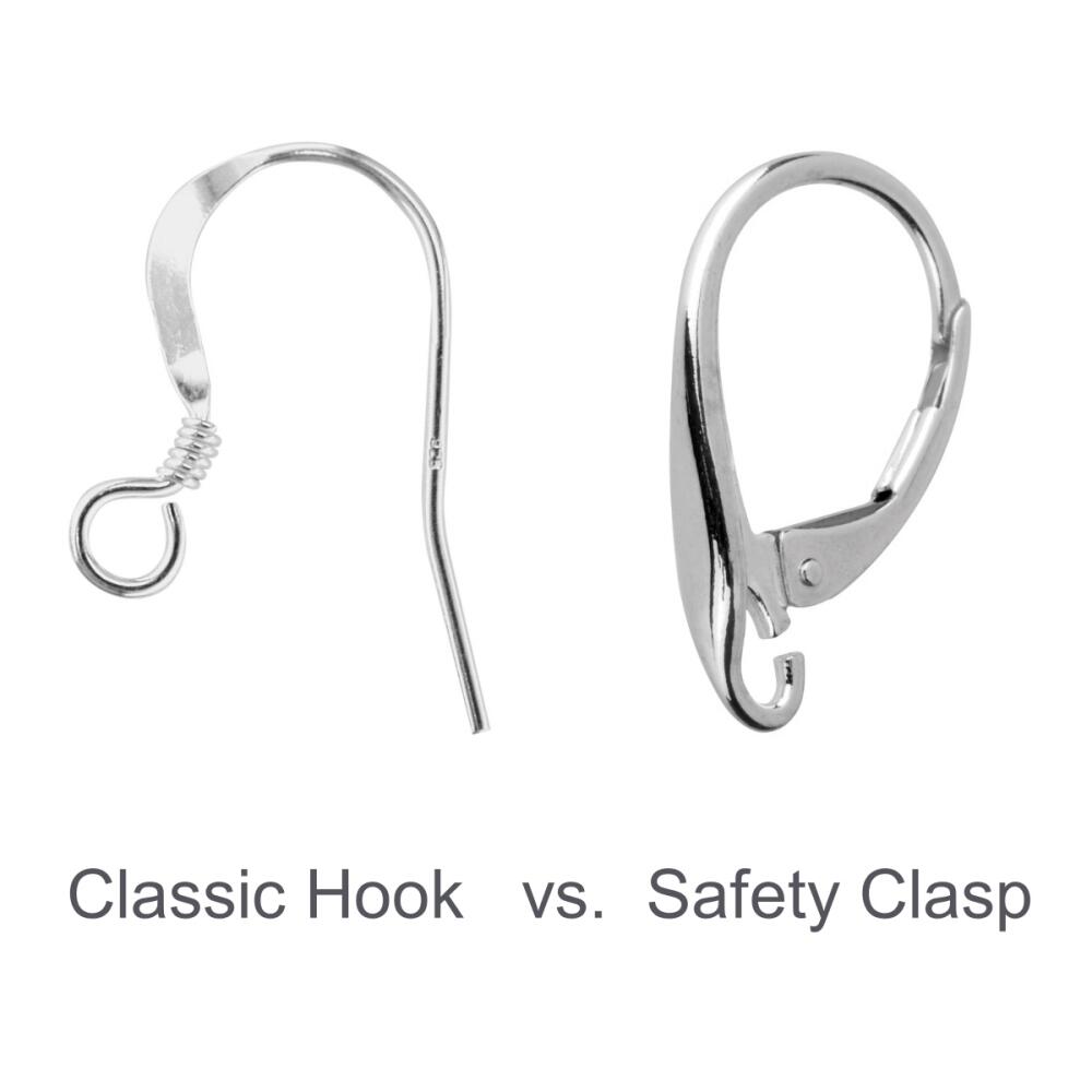 Earring hook verses safety clasp