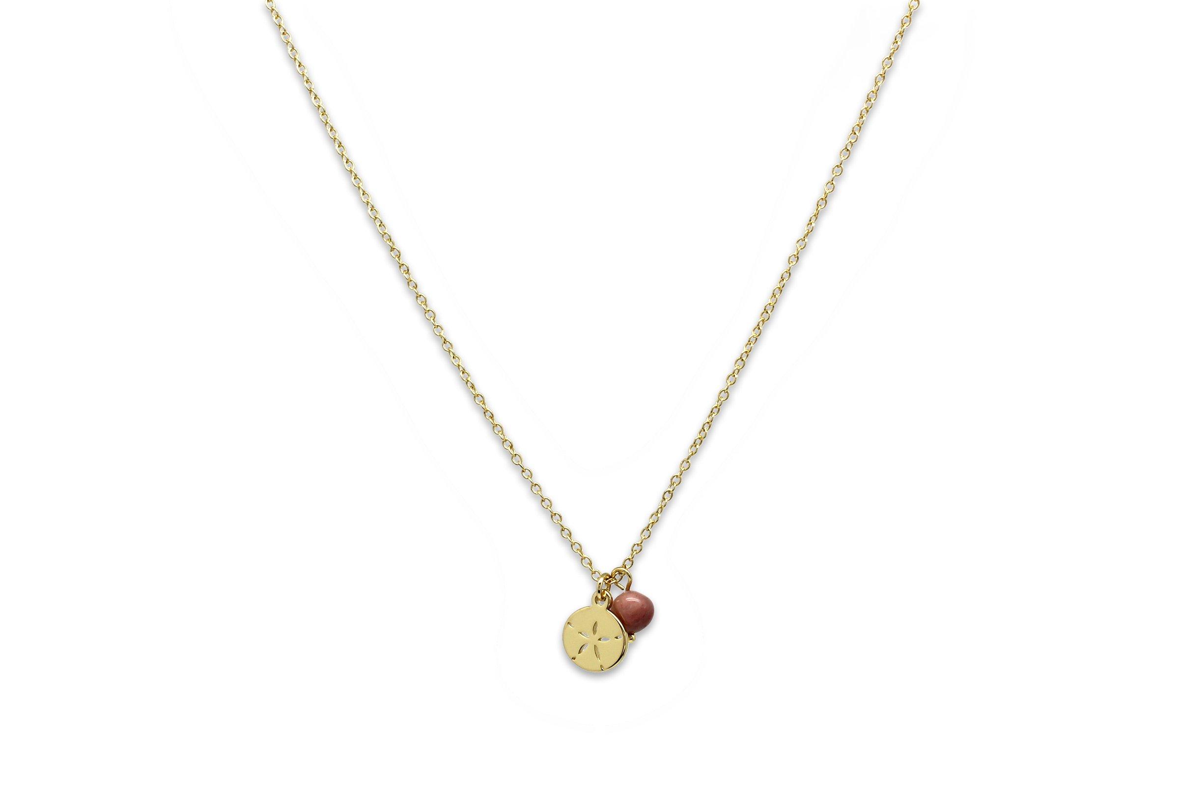 Image#1 Fand Gold Disc Charm Necklace