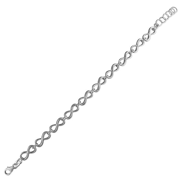 Image#1 Infinity Silver Bracelet