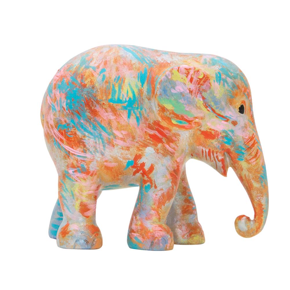 Rastogi Handicrafts Campana Elefante Dipinta A Mano In Plastica, 25 Cm Di Altezza, Decorazione Murale Rajasthan