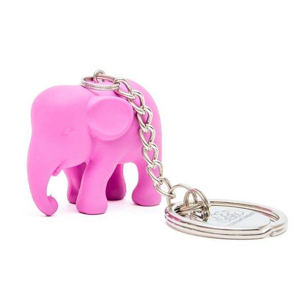 Elephant Parade Key Ring Pink ElElephant Paradehant in Silicone M1