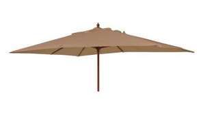 Rectangular 2x3m hardwood parasol, available in three colour choices