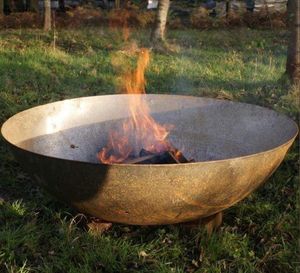 mild steel fire pit 50cm for garden outdoor use