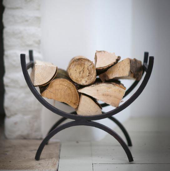 indoor fireside log basket wrought iron modern log storage indoor