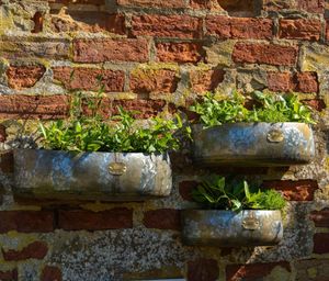 metal wall mounted garden planters aged zinc metal cardomom