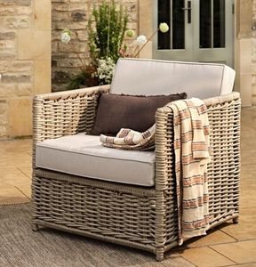 rattan garden armchairs modern patio outdoor lounge furniture all weather weave harting