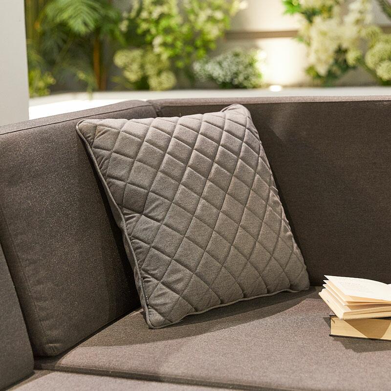 grey all weather outdoor garden scatter cushion