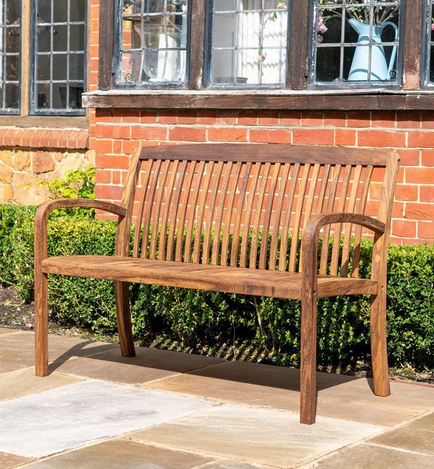 modern garden bench acacia hardwood