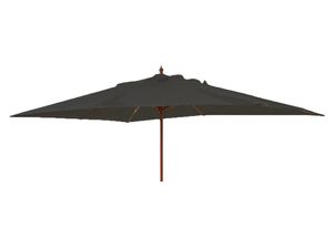 modern charcoal grey hardwood garden parasol 3 x 2 m rectangle UP23 alexander rose