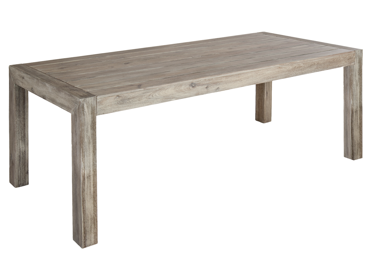 grey acacia hardwood garden dining table 2 metre