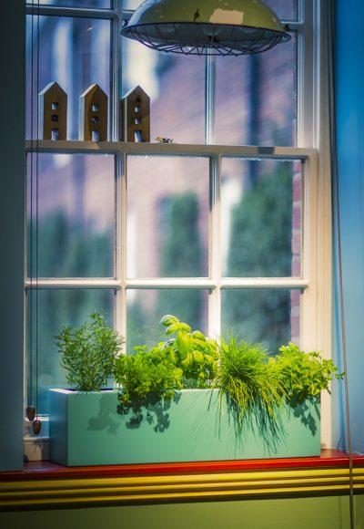 green fibreglass window box trough planters high quality uk