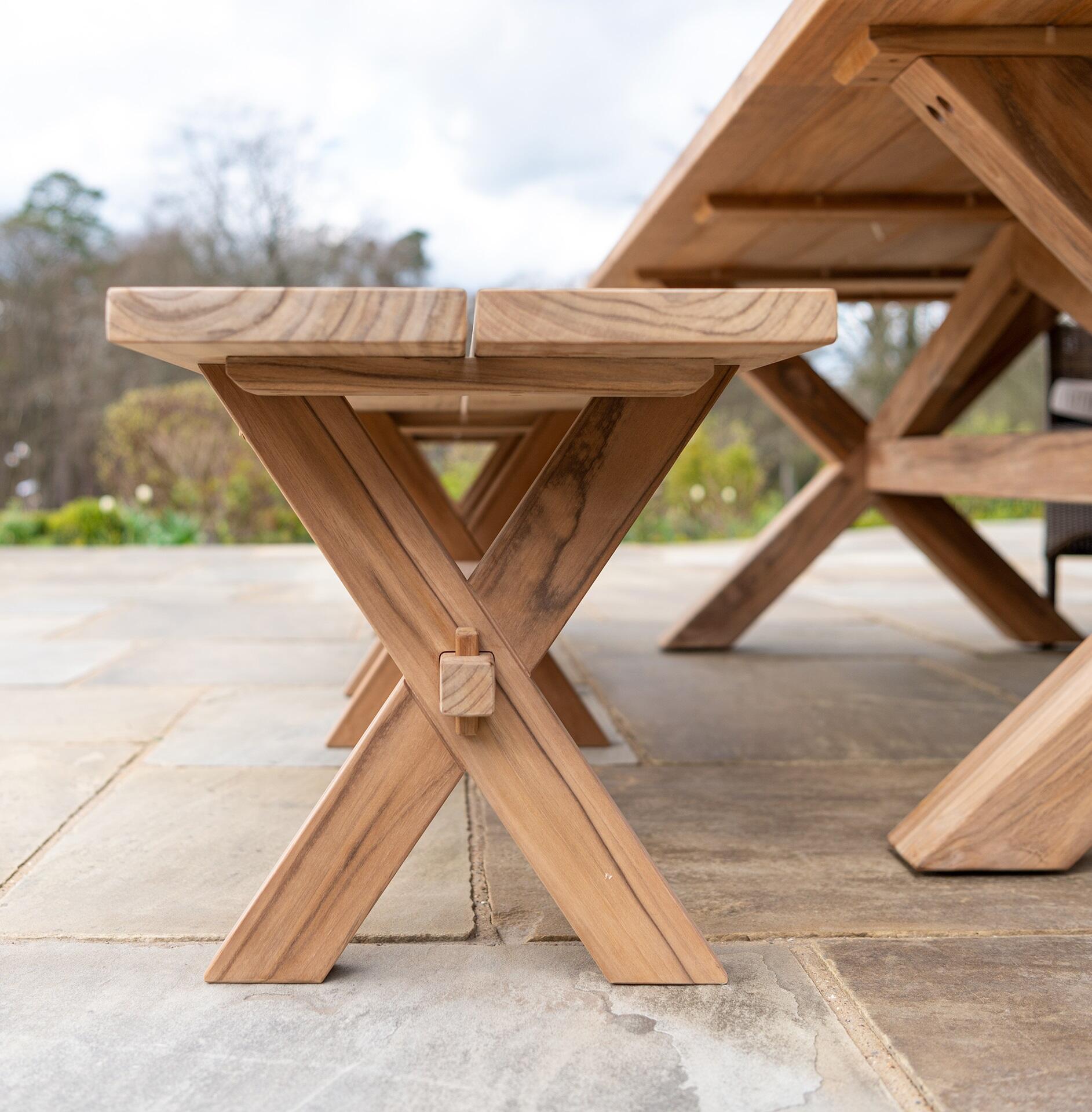 teak garden bench seating for outdoor indoor patio uses