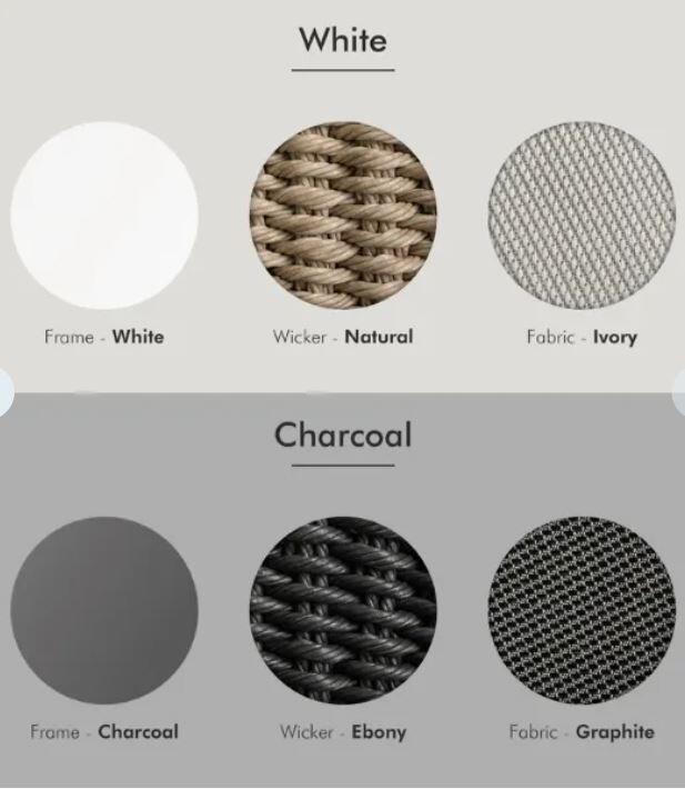 2024 colour card aluminium and all weather olefin acrylic fabric moon