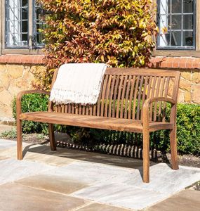 hardwood garden bench bolney acacia wood outdoor