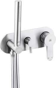 316 marine grade stainless steel outdoor shower diverter tap and hand held shower