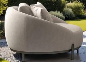 cocoon garden daybed armchair lounge chair loveseat outdoor patio all weather fabric stone