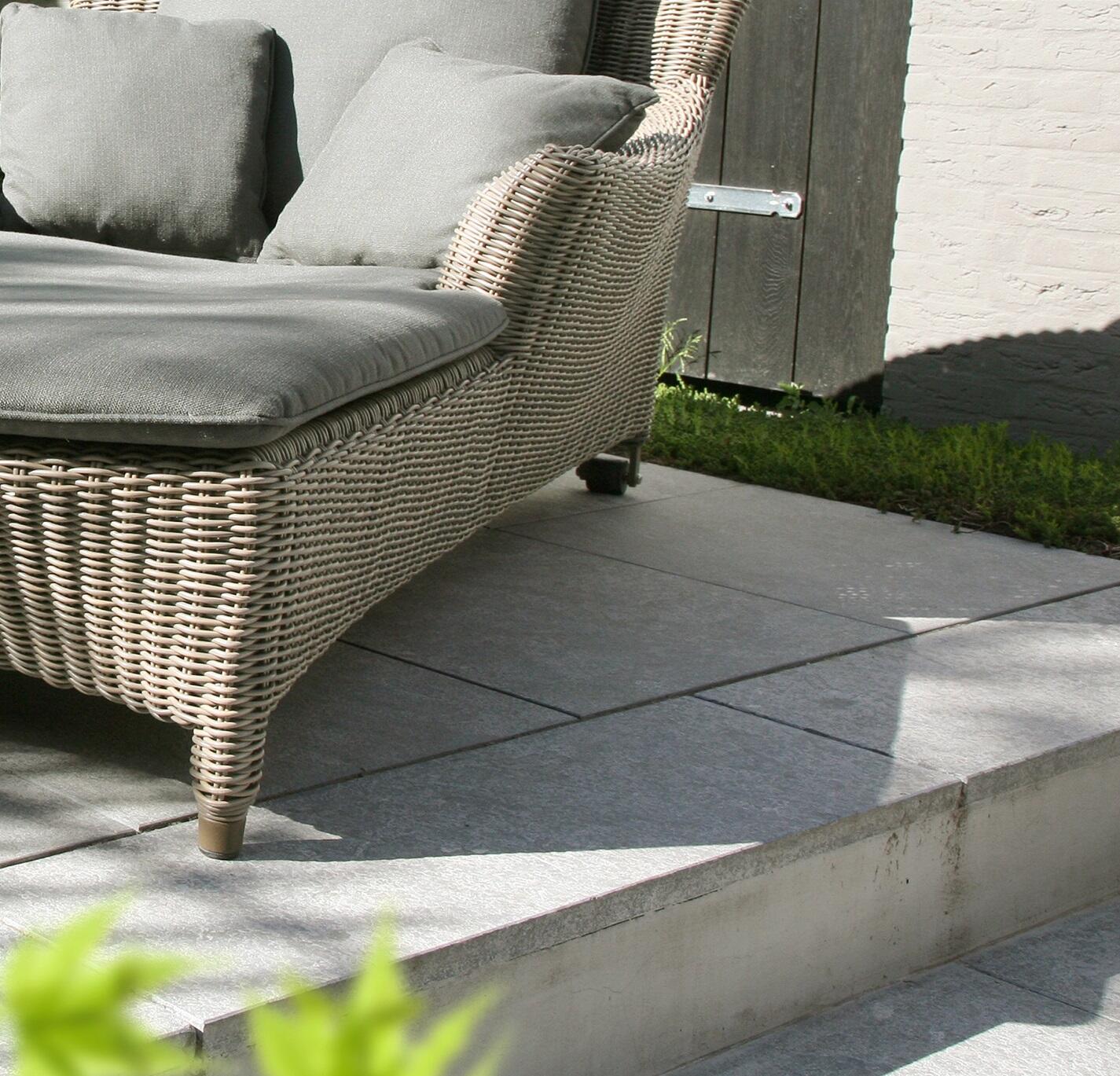 all weather stone rattan weave wicker garden daybed sun lounger with wheels