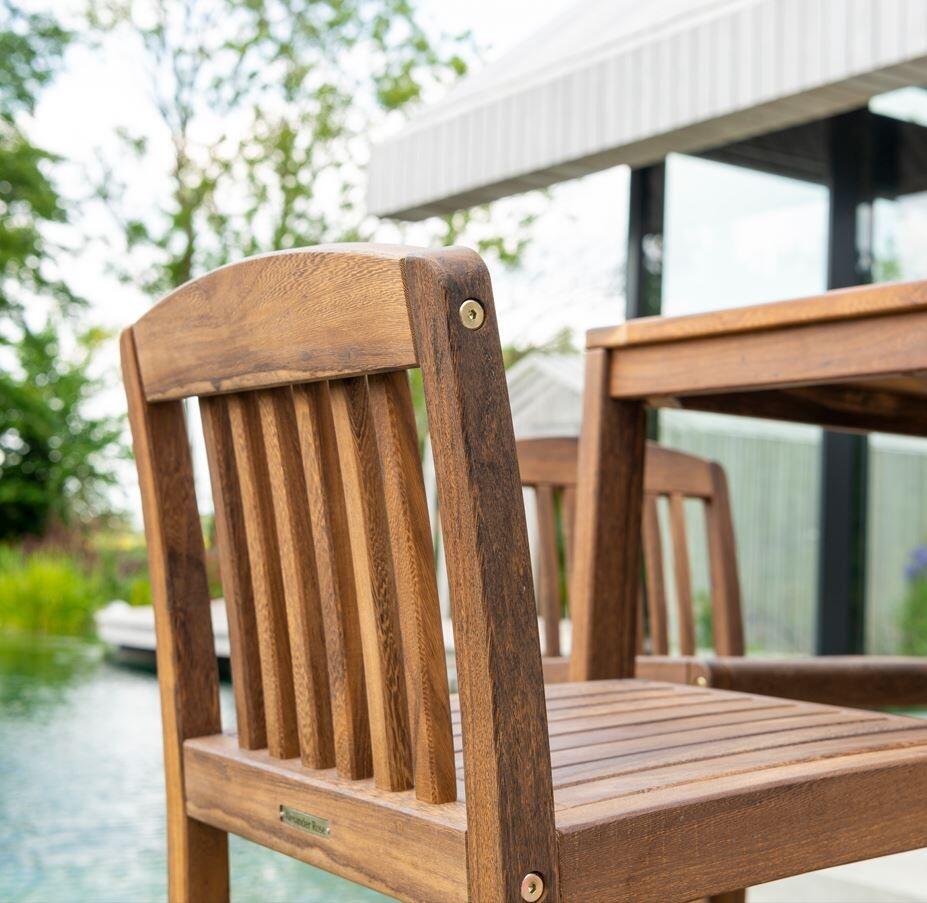 high bar chair stool garden outdoor patio dining acacia hardwood wood bolney