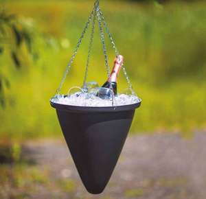 fibreglass hanging garden baskets in contemporary modern colours and metallics