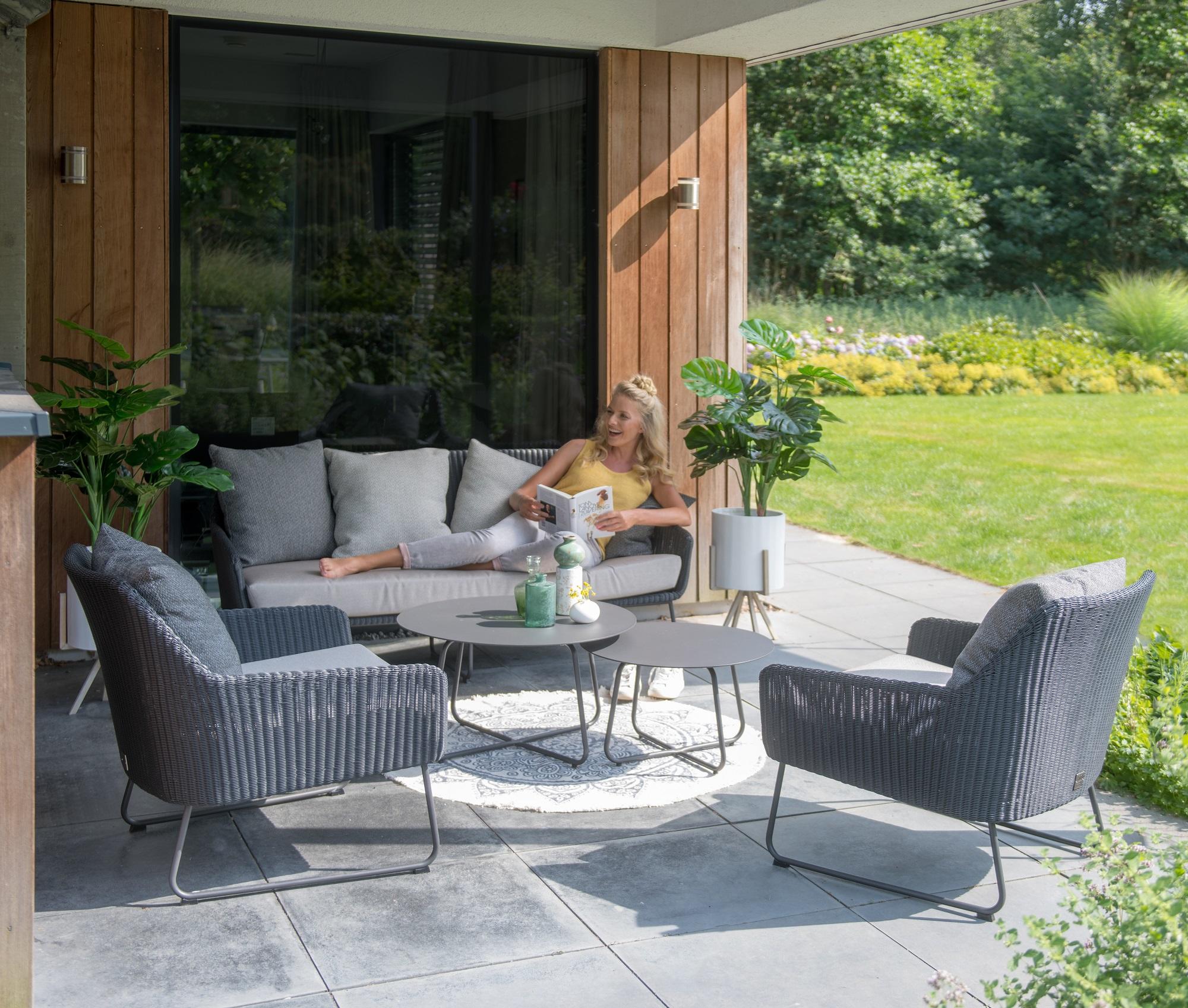 modern rattan garden lounge furniture set