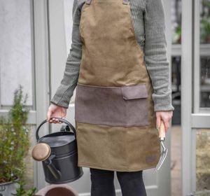 canvas gardening apron waterproof with pockets