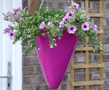 garden hanging baskets conical fibrgelass made in the uk high quality