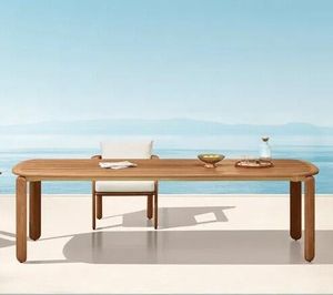 large modern teak patio garden dining table outdoor patio dining