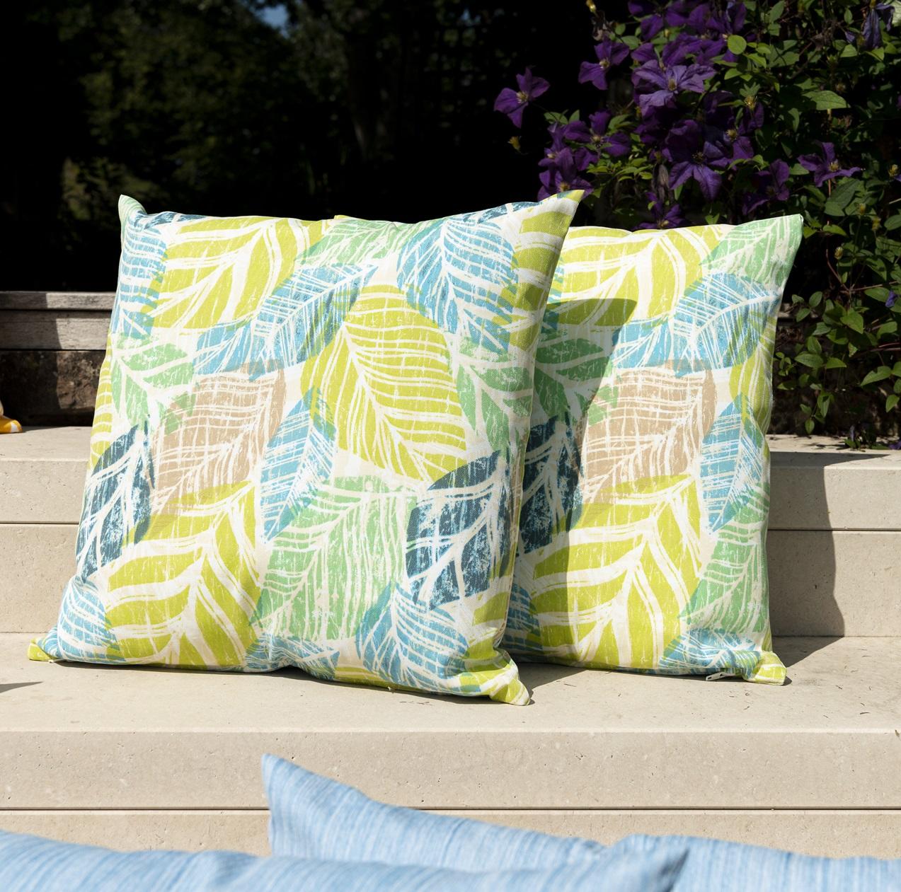 garden scatter cushions jungle print