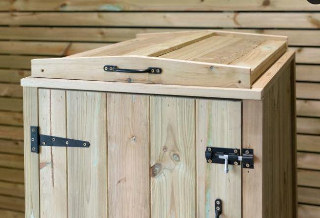 double recycling box timber store
