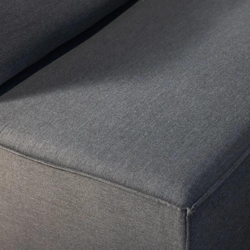 grey garden corner lounge sofa set grey sunbrella all weather fabric cozy detail