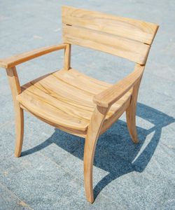 teak garden dining chairs high grade outdoor modern chunky large armchairs sorrento