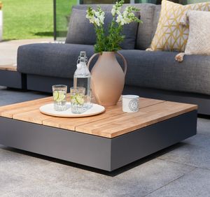 contemporary corner garden sofa set modular aluminium and all weather fabric cushions contemporary grey ibiza coffee table