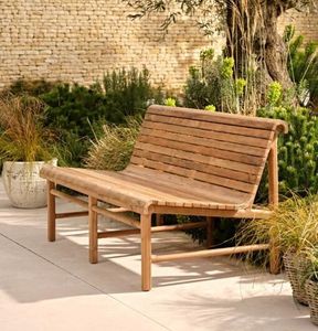 modern reclaimed teak double garden station bench indoor outdoor garden seating hallways porches boot rooms