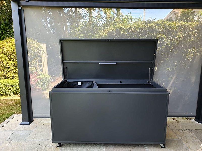Fully Waterproof Modern Aluminium, Weatherproof Outdoor Storage Boxes