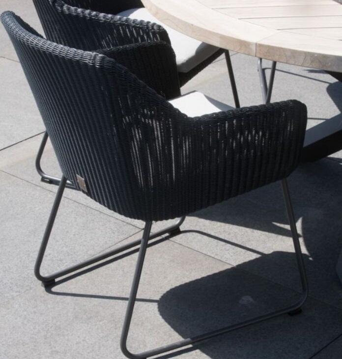 rattan polyloom wicker weave garden patio dining chair